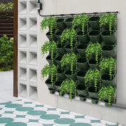 Automatische wandbloempot - zelfwaterende bloempot - Groen - Voor binnen- en buitenplanten - Besproeiingssysteem met zelfirrigatie - Muurbevestiging
