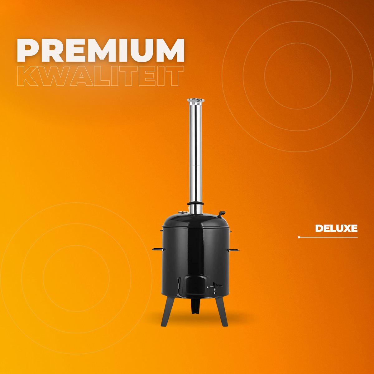 Hongaarse Goulash Ketel met Deksel - Braadpan - Stoofpot - Stoofoven & Goulash Kanon Grillfunctie - Ideaal voor Originele Goulash - 21L