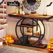 Consoletafel Novio - Sidetafel - Wandtafel - Haltafel - Zwart - Voor Hal of woonkamer of Gang - 100cm