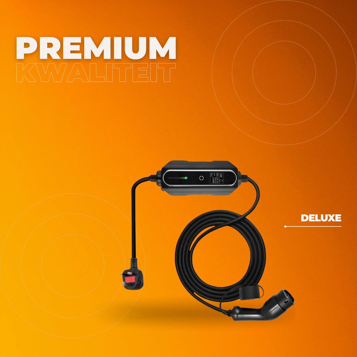 Mobiele Auto laadkabel PRO - 13A -Thuislader - Type2 - 10 meter kabel autolader - 3kW - Voor Elektrisch Voertuig