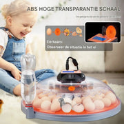Broedmachine automatisch - Voor 48 eieren - Automatisch Roteren en bijvullen - Incubator