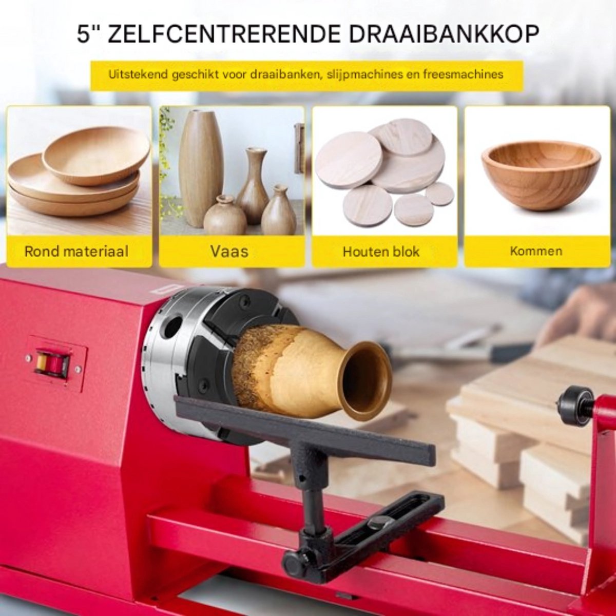 Zelfcentrerende Draaibank Chuck – Gehard Staal – Incl. Bedieningssleutels voor Precisiewerk