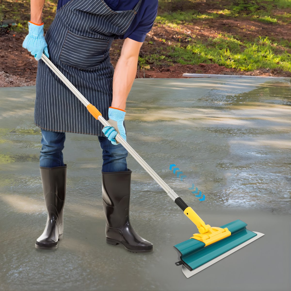 Teken- en afwerkset - Voor muren en pleisterwerk - Droogtekeningbladen met verlenggreep - Multi