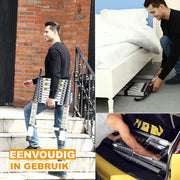 Telescopische Ladder 3,2M - Aluminium Uitschuifbare Vouwladder - Lichtgewicht & Stevig - 150KG Belastbaar - Ideaal Voor Binnen & Buiten