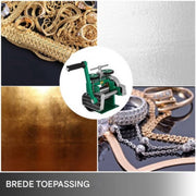 Combi handwalserij - Walserij - 120mm - Metalen - Instelbare dikte - Voor sieraden, metaal en plaatbewerking - Handmatig