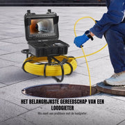 Endoscoop inspectie camera PRO - Rioolcamera - 9 inch scherm - Inspectiecamera - 70m Lokalisatie - 6 uur batterijduur - Apparaat voor ondergrondse leidingen