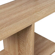 Bolt Edge Boekenkast - Industrieel - 4 Lagen - Oak - Met Deur en Lades - Hout/Metaal