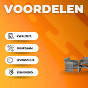 Tuinmeubelset - Buitentafel en Stoelen - 4-delige - 3-zits Bank met 1 Glazen Tafel - Terrasmeubilairset voor Buiten & Tuin