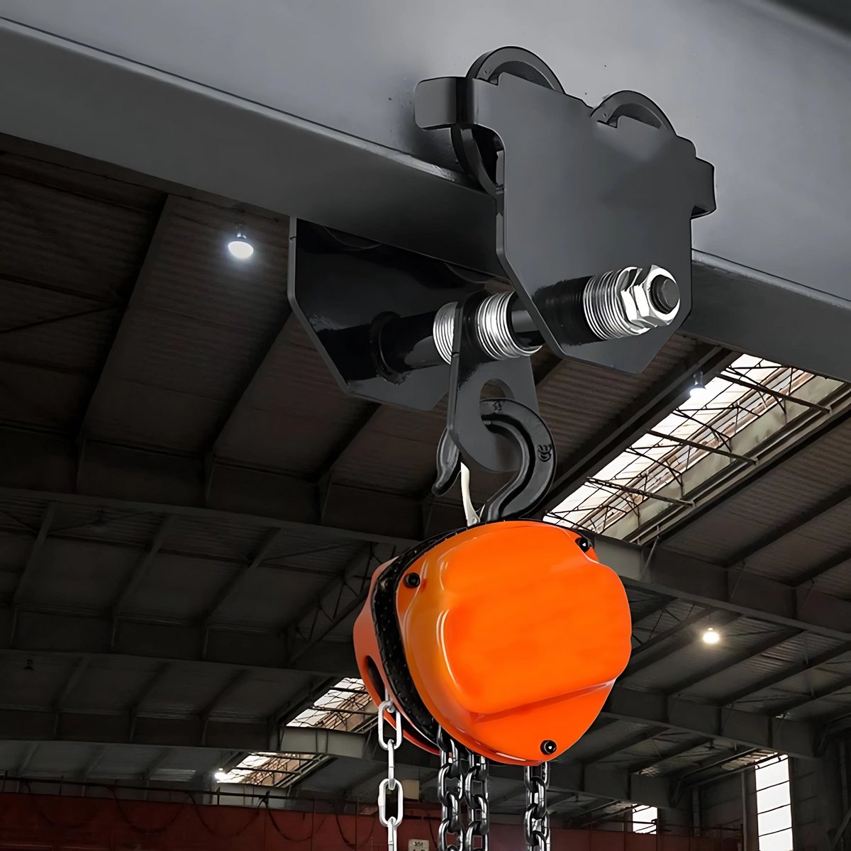 Loopkat - Lier - Verstelbaar - Takel - 0,5 ton - Rollend Onderstel - Verstelbare Breedte Dubbele Wieluitvoering
