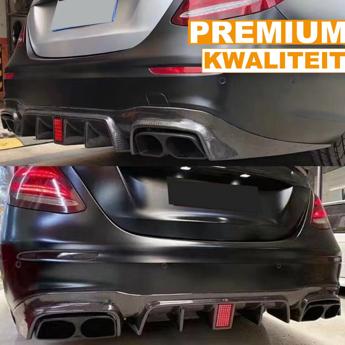 Voorbumper Diffuser Lip - Voor Mercedes W213 E300/E400 (2016-2020) - AMG E63 Stijl - Auto Accessoires