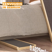 Massief Houten Hondenladder Tavien - 4-in-1 Verstelbaar - Antislip Tapijt - Veiligheidsladder voor Huisdieren