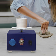 Mini Pottenbakkersschijf - Draaischijf - Pottenbakken - Voor Onderwijs, DIY & Winkels -Blauw