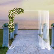 Metal Wedding Stand - Voor Bruiloften / Decoratie - Achtergrond- en Boogstandaard - Metaal / Wit