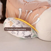Ergonomisch zwangerschapskussen Vortex - Voor zijslapen - Body pillow - Zijslaapkussen - Voedingskussen - Verstelbaar - Dieren print