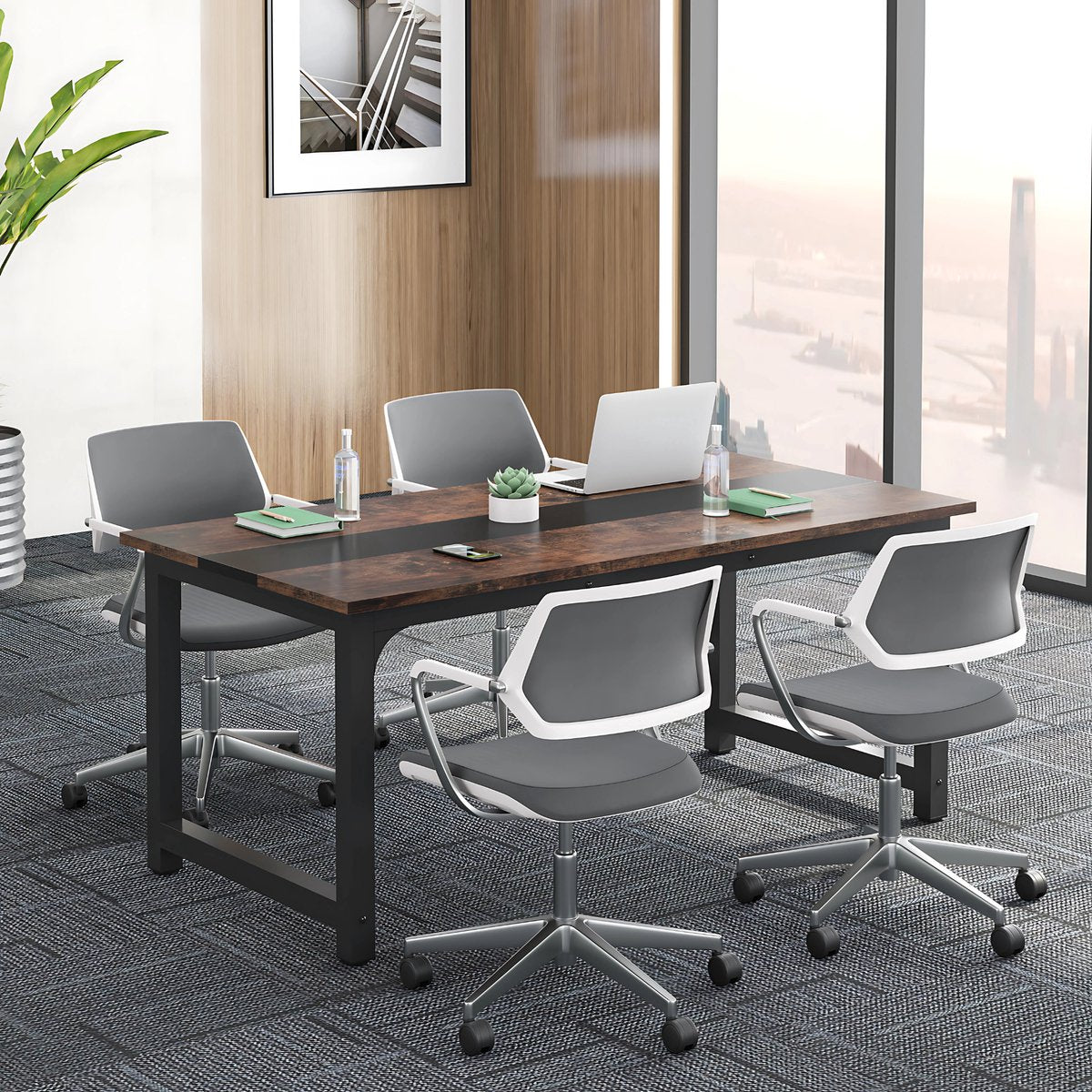 Bureau Kyren - 160cm - Bruin - Computerbureau - Voor thuis of werk