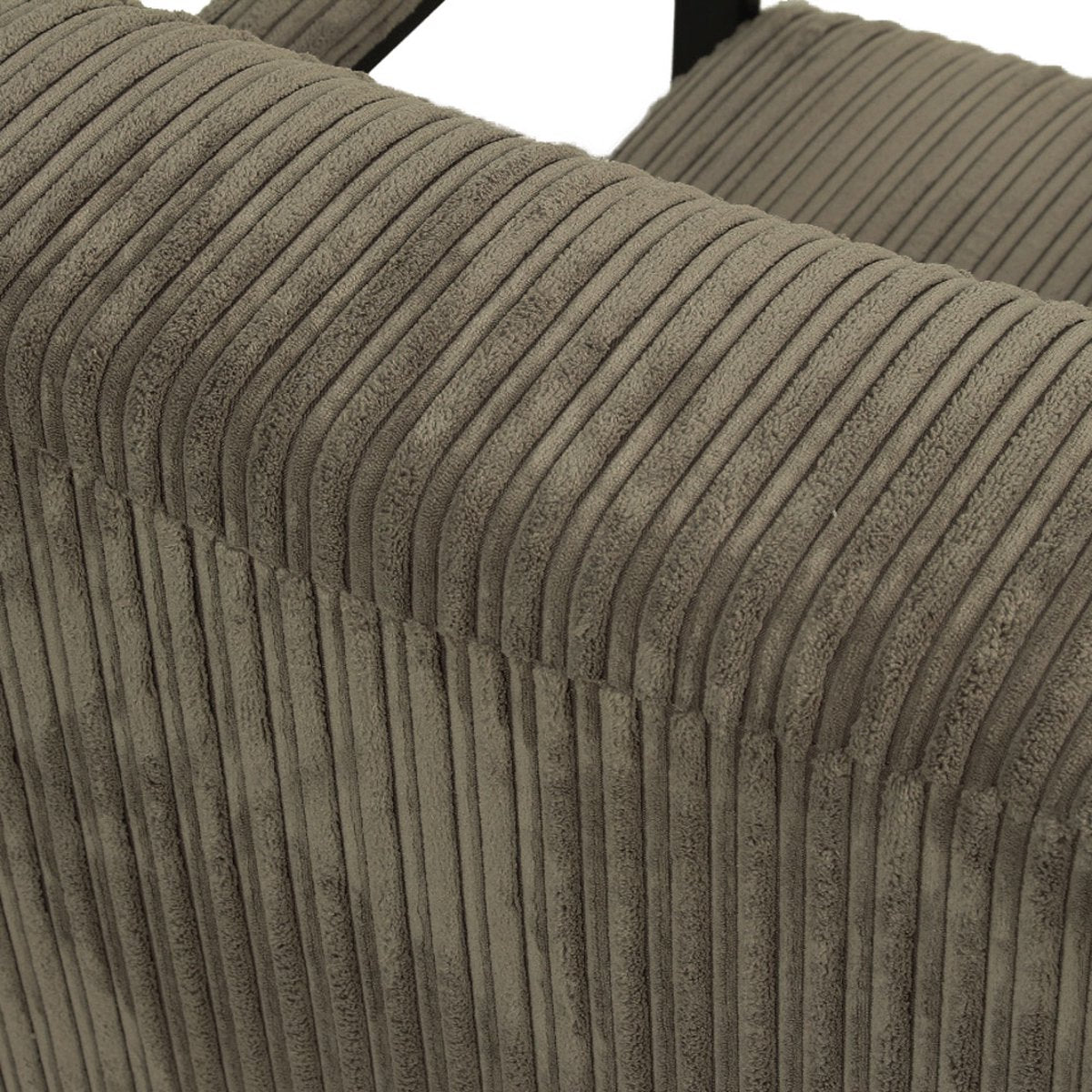 Happyment Moderne Fauteuil - Voor binnen - Grijs - Loungestoel met hoofdkussen - Volwassenen - Loungezetel - Modern