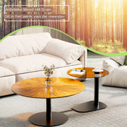 Marina Salontafel - Set van 2 - Beukenhout top