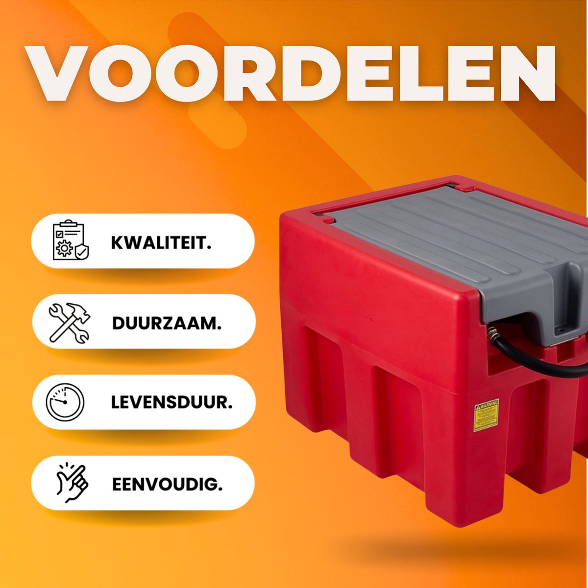 Draagbaar Dieseltank - 220L - Jerrycan - Brandstoftank - Brandstoftank - Mobiel Dieseltankstation - 40L p/min - 140W Mobiel Tanksysteem Voor Vullen