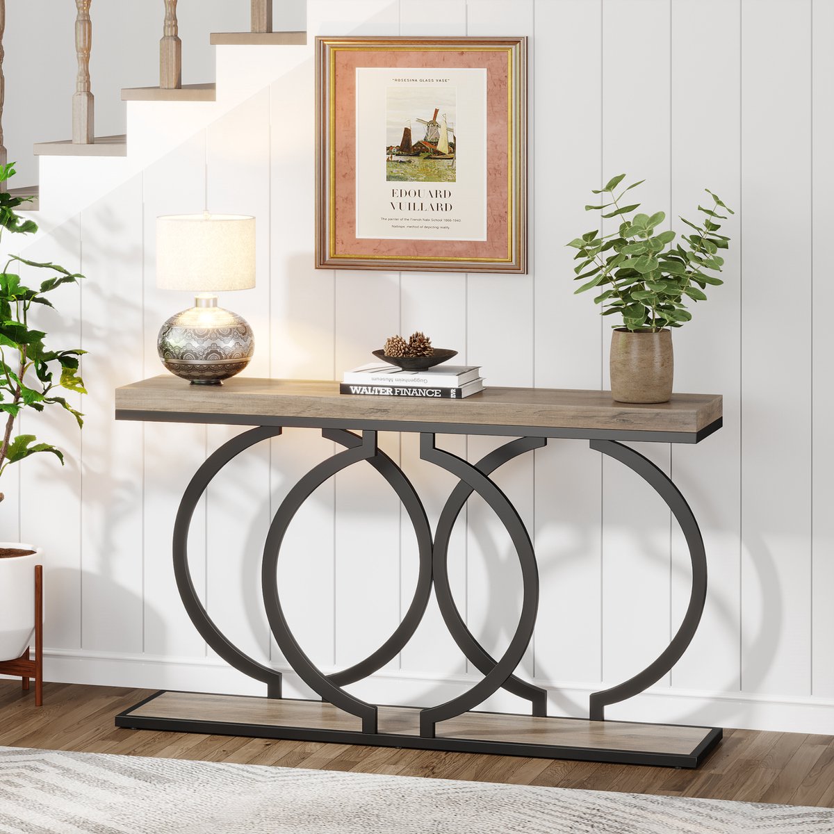 Consoletafel Giggs - Haltafel - 140cm - Wandtafel - Gang of woonkamer - Donkerbruin