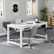 Bureau Veyra - 160cm - Wit - Computerbureau - Voor thuis of werk