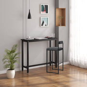 Barkruk Nitto Industrial - Donkergrijs - Barkrukken set van 2 - Barstoel Kruk - Barstoelen met rugleuning - Keukenstoel - Velvet