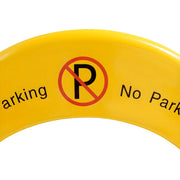Elektronisch parkeerslot – Voor privégebruik – Robuust, IP67 waterdicht, 2 afstandsbedieningen, 180° antibotsing en automatisch alarm – Yellow