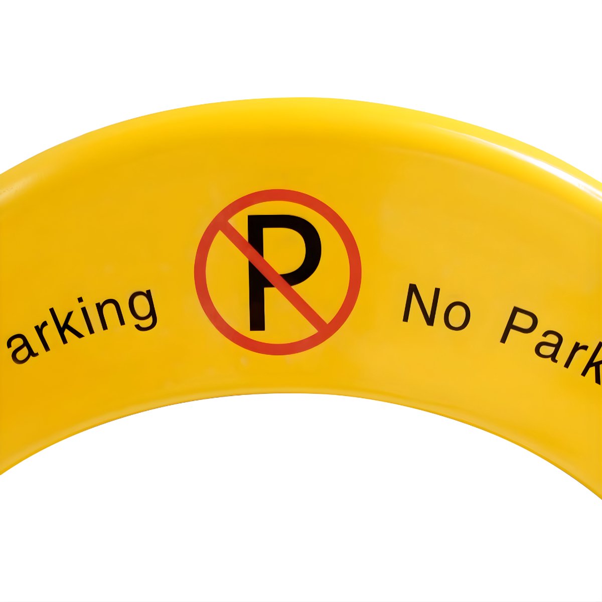 Elektronisch parkeerslot – Voor privégebruik – Robuust, IP67 waterdicht, 2 afstandsbedieningen, 180° antibotsing en automatisch alarm – Yellow