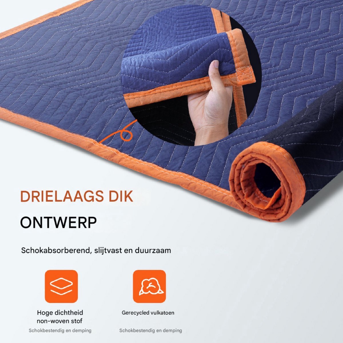 Verhuisdekens - Set van 12 Meubeldekens - Verhuizen - Non-Woven Stof - Beschermend