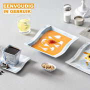 Monarchial Ontbijtborden – 6 persoons – 30 delig – Blauw Keramisch – Dinerborden – Kleine Borden
