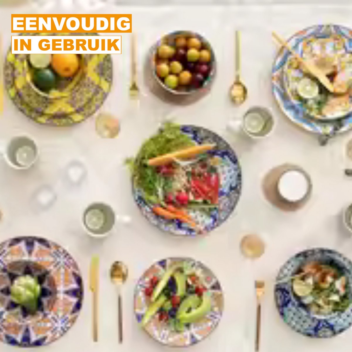 Velentino Serviesset - 32 delig - 8 persoons - Mozaïek - Dinerborden - Bordenset - Diepe borden - Ontbijtborden - Servies - Keukenservies