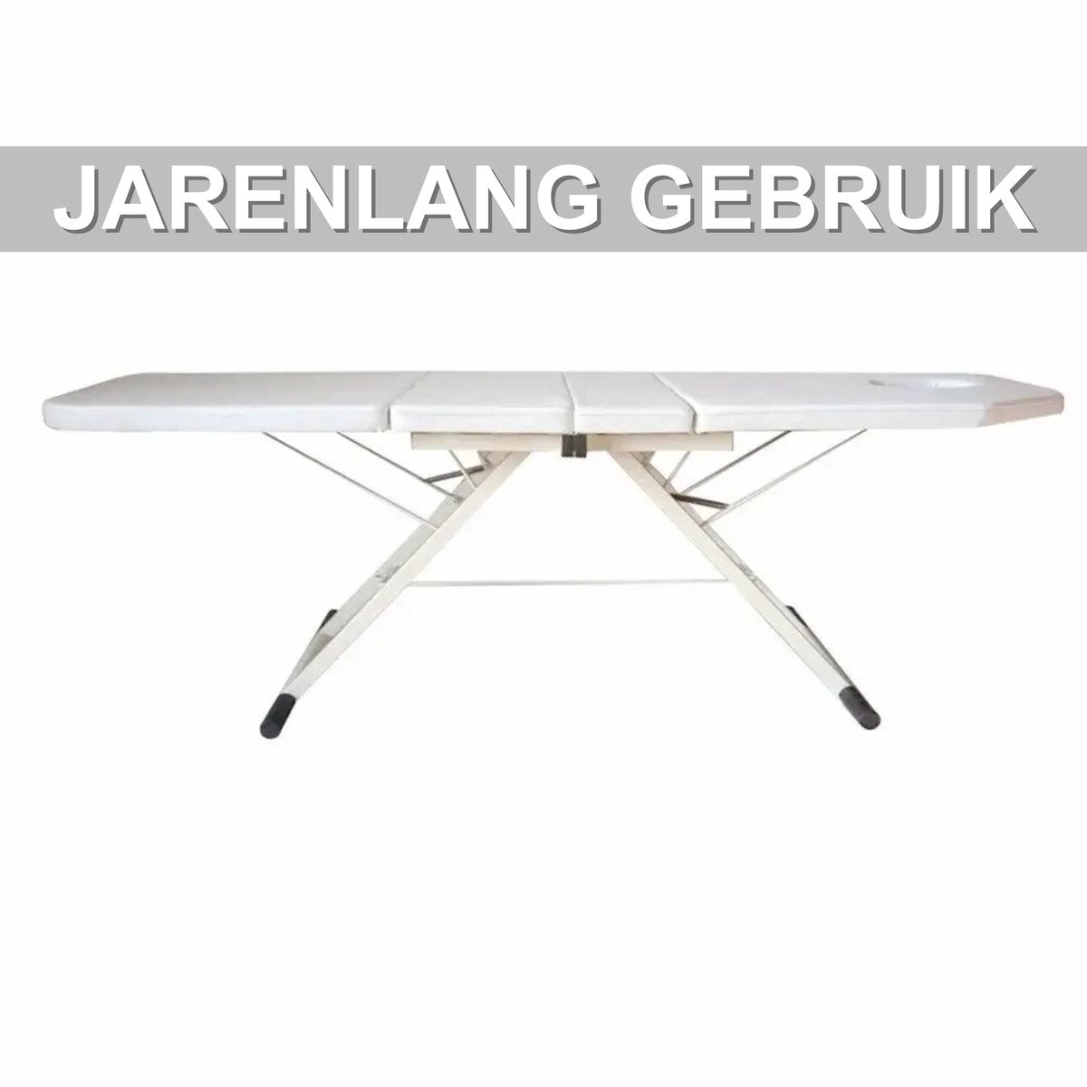 Massagetafel - Behandelbank – Voor schoonheidssalons en spa’s – Geschikt voor massage en tattoo - Wit