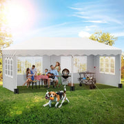Luxe partytent - Opvouwbaar - Met zijwanden - wit - 300x600cm - Easy up - Paviljoen - Waterdicht weerbestendig - In hoogte verstelbaar
