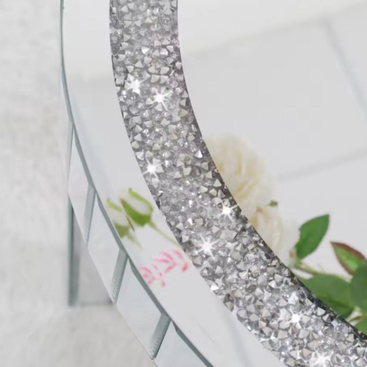 Salontafel Crystal Vaylen - Ronde salontafel - Woonkamer - Kristal - Bijzettafel - Side table