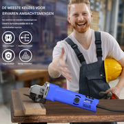 Professionele Snoer Slijper Zyren - 900W Hoek Slijper voor Snijden, Schuren en Polijsten - 12000RPM Snelheid met 115mm Schijf