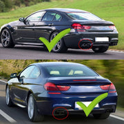 Diffuser Nitro - Achterbumper Diffuser Nitro - Gloss Zwart - Voor BMW M6 F06/F12/F13 650i/640i (2012-2018) - Auto accessoires