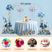 Bloemenstandaard - Voor Bruiloften / Bloemdecoratie - Set van 10 - Clear