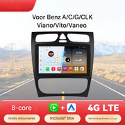 Auto Intelligente Radio - Voor Mercedes-Benz C-Klasse & CLK-Klasse (W203, W209, S203, A209, W168) - Met CarPlay, Android Auto & GPS