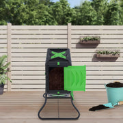 Compostbak - Bio afvalbak - Voor thuiscompostering - Enkele kamer voor makkelijk composteren - Duurzaam kunststof