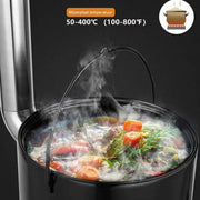 Hongaarse Goulash Ketel met Deksel - Braadpan - Stoofpot - Stoofoven & Goulash Kanon Grillfunctie - Ideaal voor Originele Goulash - 21L