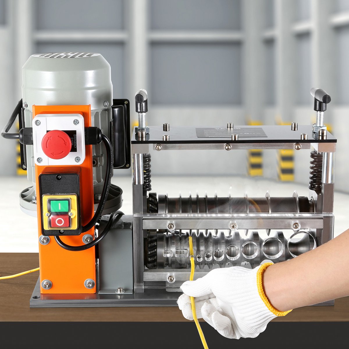 Happyment Kabelstripper Machine - 1,5-32mm - Automatische Striptang - Kabelpeller - Draadstripper - Stripmachine - Elektrisch - Koper en meer