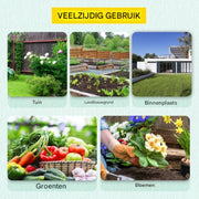 Professionele Kas - Moestuin - Waterdicht - Groen - Walk in - 215CM hoog - Met ramen
