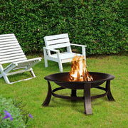 Tuin Vuurplaats - Vuurschaal - Vuurkorf - Terrashaard - Houtgestookte Stalen BBQ Grill met Mesh Vuurhaard - Ideaal voor Achtertuin, Camping & Picknick