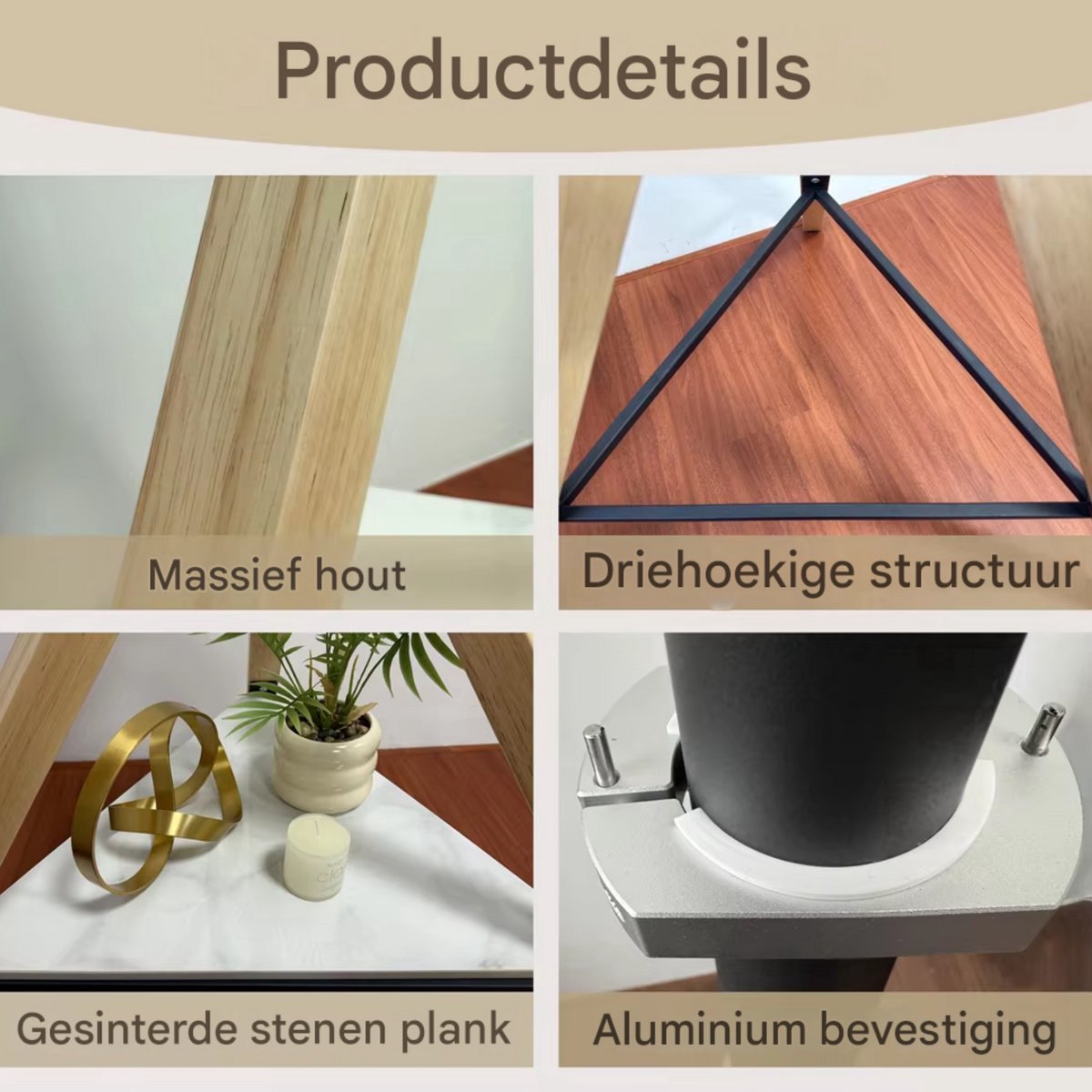TV standaard Vaylen - 40-75 inch - Uniek design - Vloerstandaard beugel - Staand - Max 40KG - In hoogte verstelbaar
