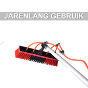 Reinigingsborstel voor Zonnepanelen - 9 meter - Met Telescopisch Handvat - Draaibare Raam- & Paneelborstel