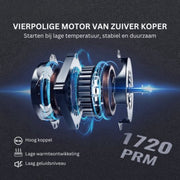 Vacuumpomp - Professioneel - Compact en Draagbaar - Oranje - Inclusief Hoogwaardige Accessoires