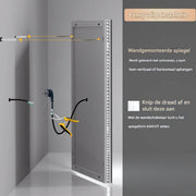 Badkamerspiegel Chateau - Met verlichting - 120x60cm - Spiegel voor Badkamer, Make-up & Wandmontage - Dimbaar licht