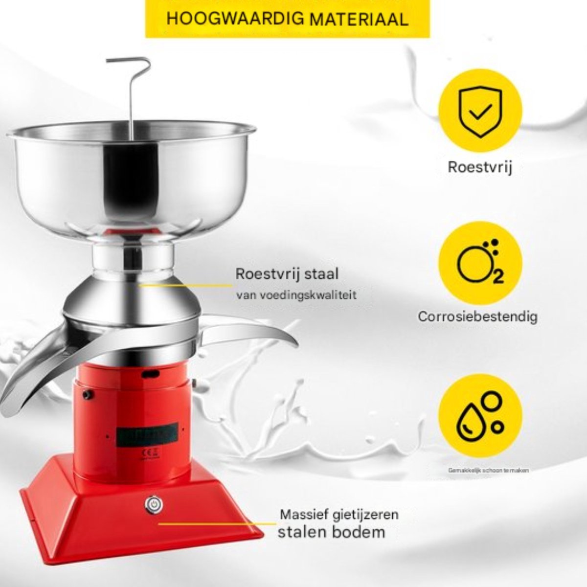 Happyment Skimming machine - Boter Maker - Melkscheidingsmachine - Centrifuge - 50L/H