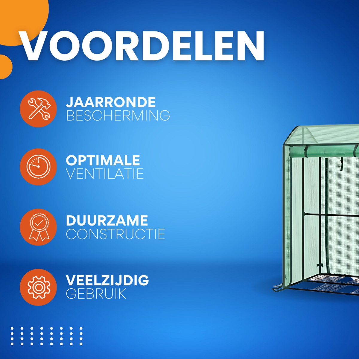 Foliekas Tuinkas - Winterbestendig - PE-folie 135 g/m² - Kweekhuis - Broeikas - Kweekkast voor tomaten & klimplanten - 100x83x150cm Groen
