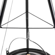 Hongaarse Goulashketel - Braadpan - Stoofpot - Geëmailleerd met Telescopisch Statiefframe, Kettinghoogteverstelling en Deksel - Ideaal voor Goulash en Soep - 10L