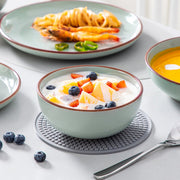 Tida Serviesset - 16 delig - 4 persoons - Baby grijs - Dinerborden - Bordenset - Diepe borden - Ontbijtborden - Servies - Keukenservies